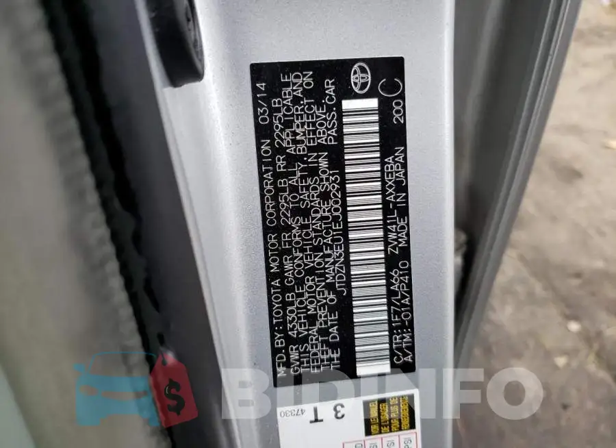 JTDZN3EU1EJ002931 Photo# 13