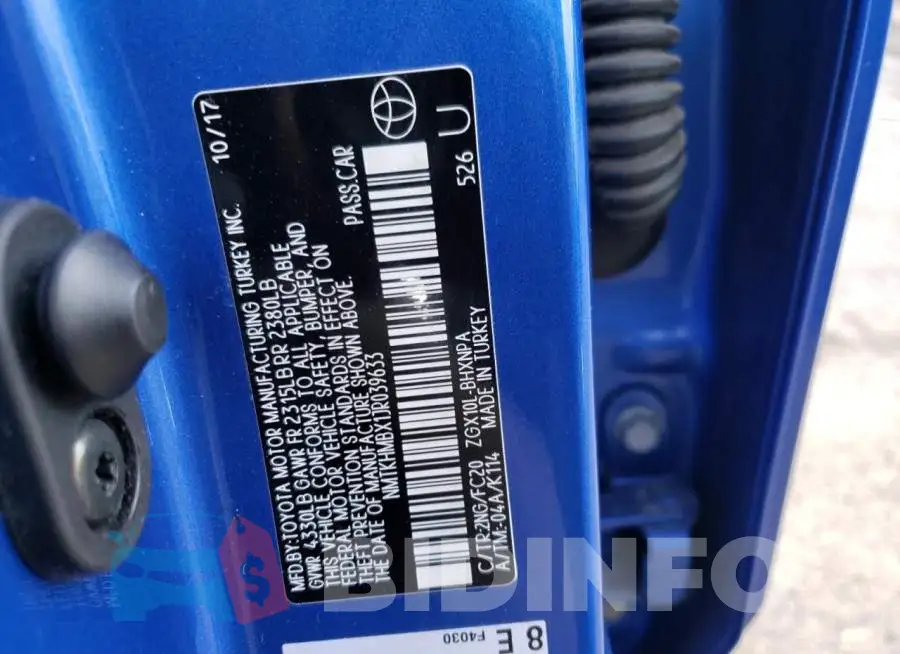 NMTKHMBX1JR039633 Photo# 10