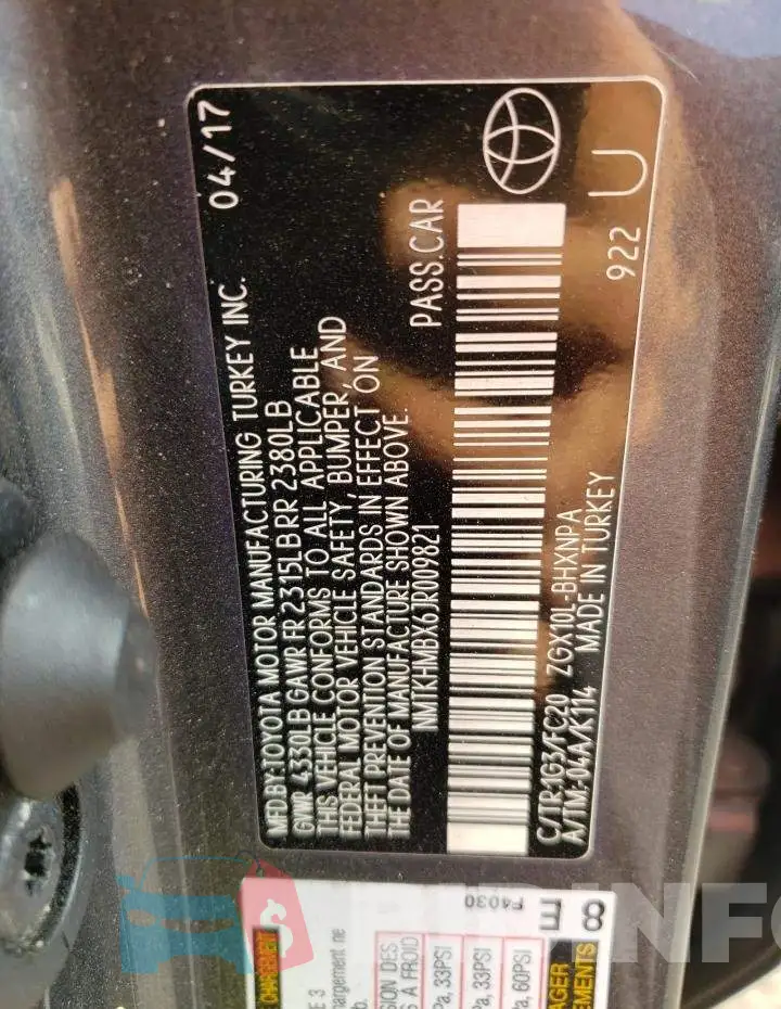 NMTKHMBX6JR009821 Photo# 12