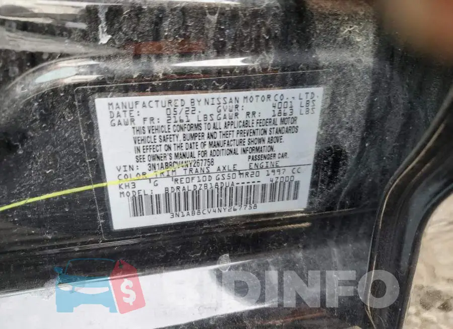 3N1AB8CV4NY267758 Photo# 13