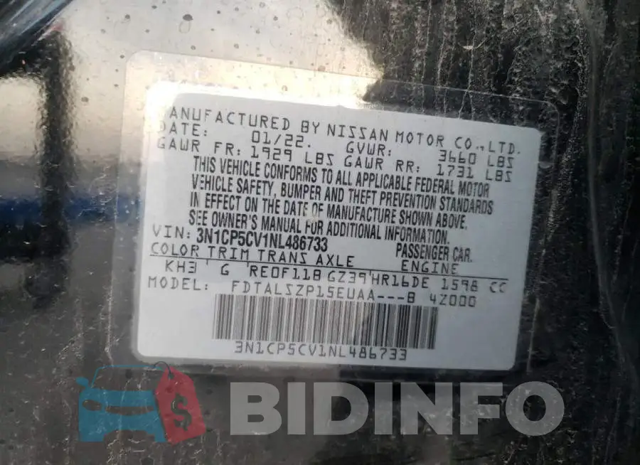 3N1CP5CV1NL486733 Photo# 12