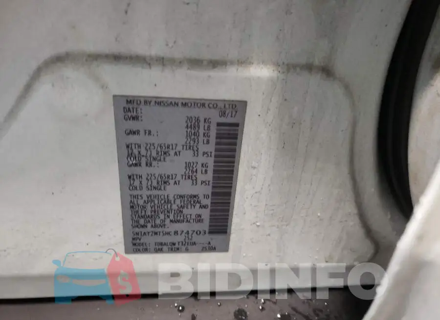 5N1AT2MT5HC874703 Photo# 13
