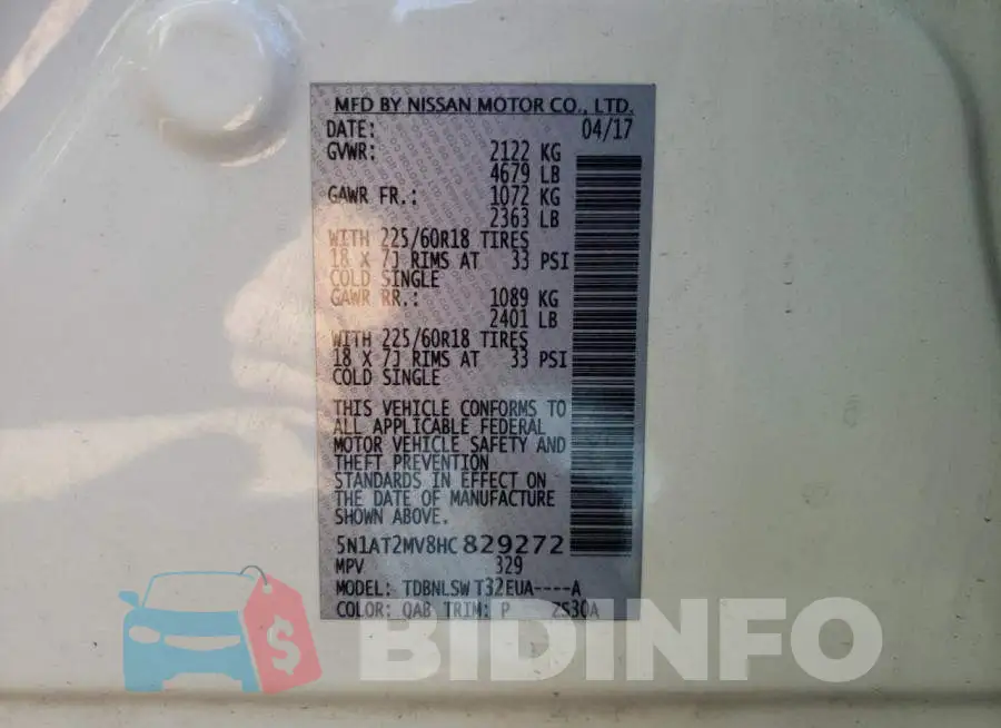 5N1AT2MV8HC829272 Photo# 10