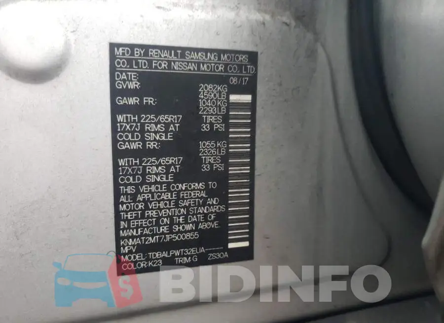 KNMAT2MT7JP500855 Photo# 14