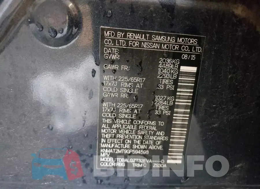 KNMAT2MT9GP594598 Photo# 13