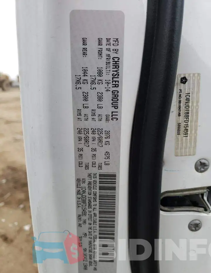 1C4NJDEB8FD154591 Photo# 13