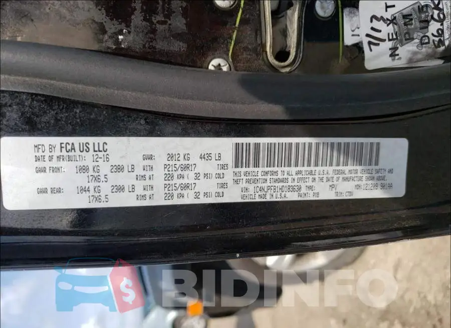 1C4NJPFB1HD183630 Photo# 10