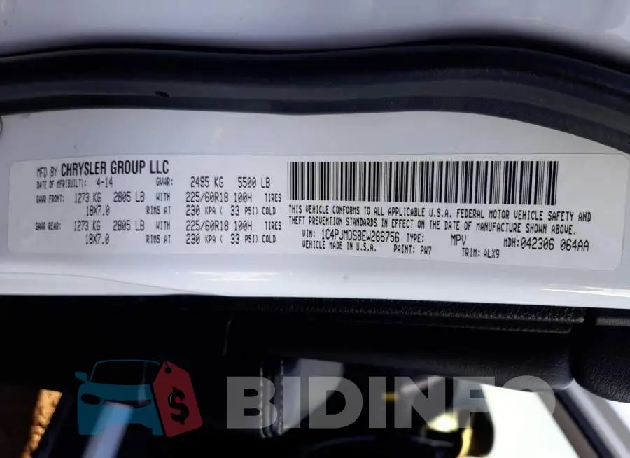 1C4PJMDS8EW266756 Photo# 14