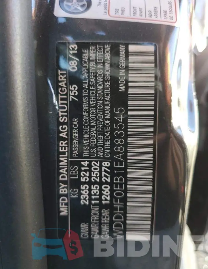 WDDHF0EB1EA883545 Photo# 12