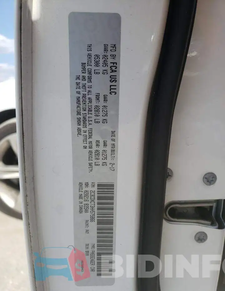 2C3CDXCT3HH575866 Photo# 10
