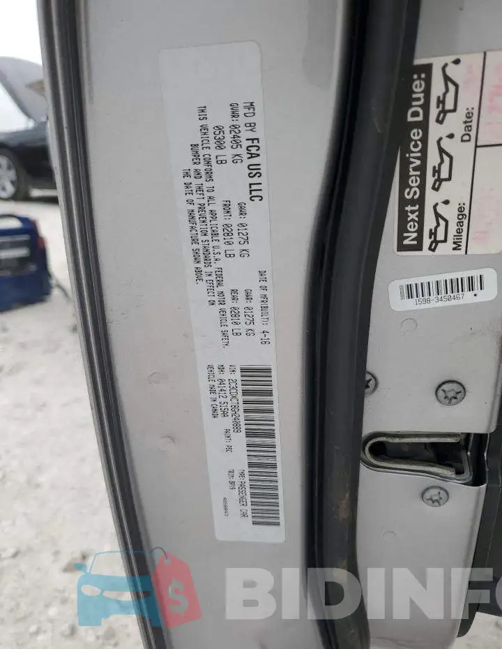 2C3CDXCT8GH240889 Photo# 13