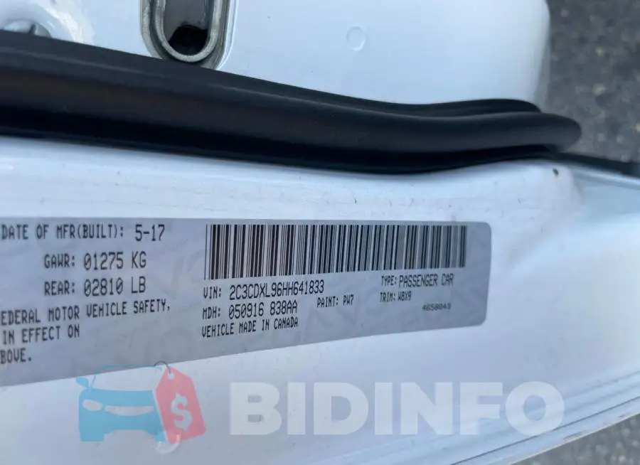 2C3CDXL96HH641833 Photo# 10