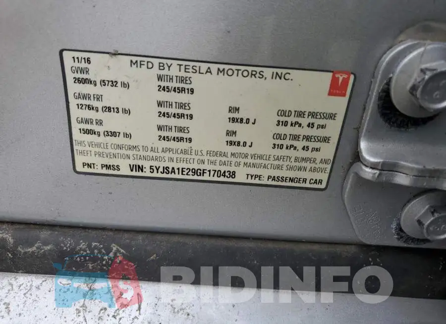 5YJSA1E29GF170438 Photo# 10