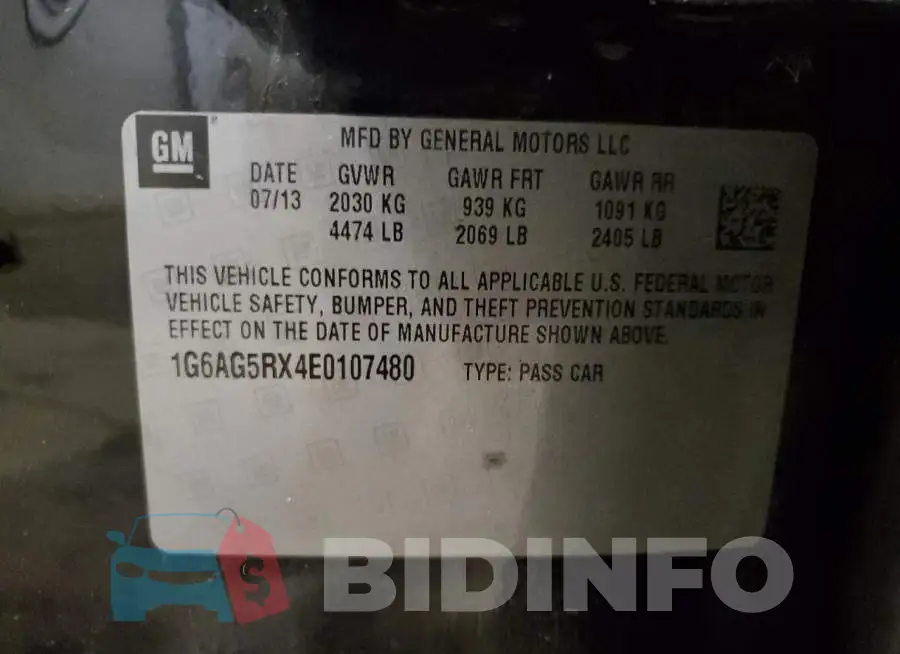 1G6AG5RX4E0107480 Photo# 13