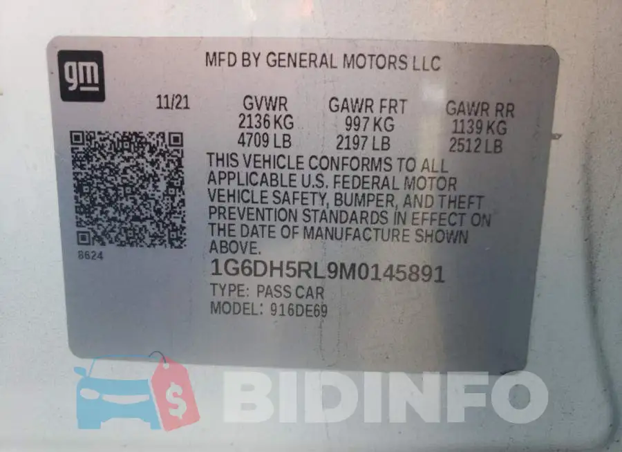 1G6DH5RL9M0145891 Photo# 13