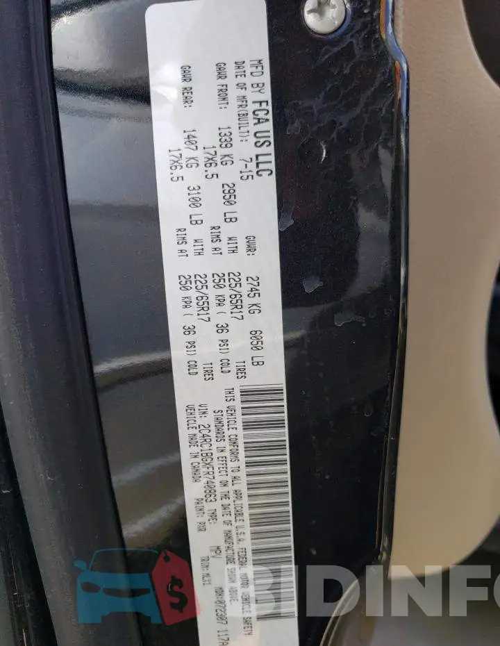 2C4RC1BGXFR740863 Photo# 10