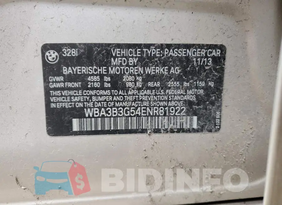 WBA3B3G54ENR81922 Photo# 12
