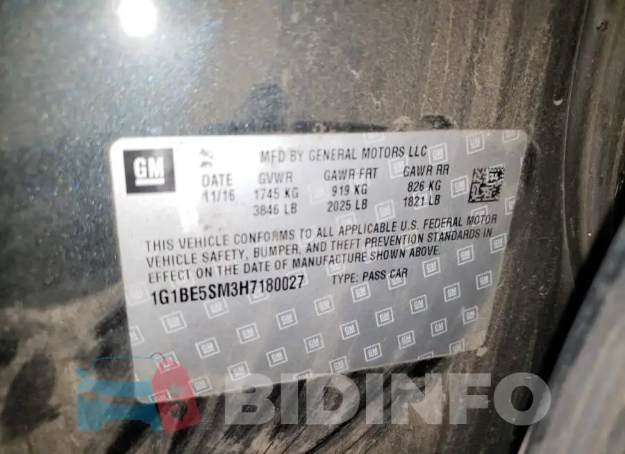 1G1BE5SM3H7180027 Photo# 10
