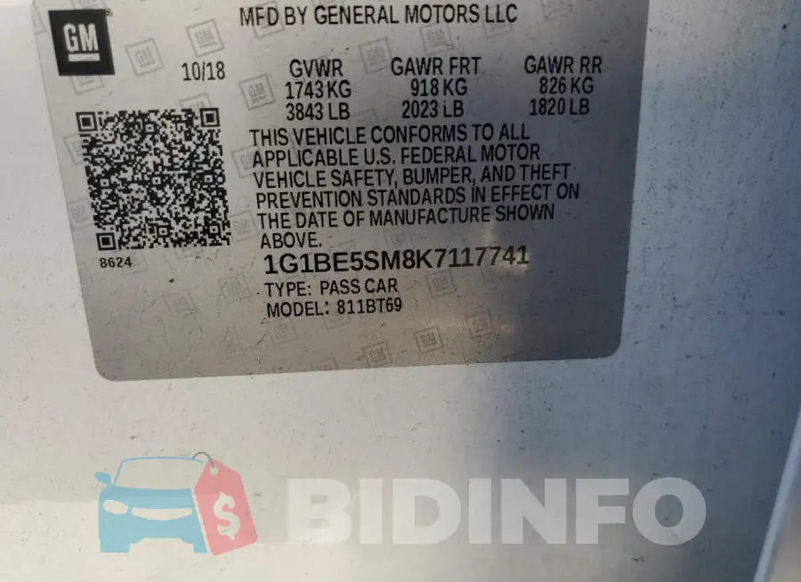 1G1BE5SM8K7117741 Photo# 13