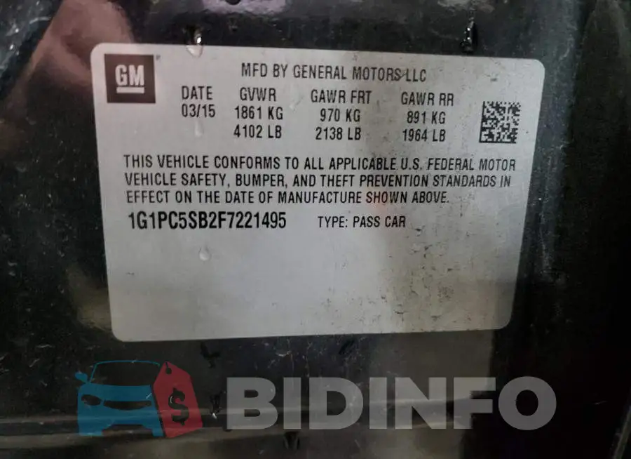 1G1PC5SB2F7221495 Photo# 12