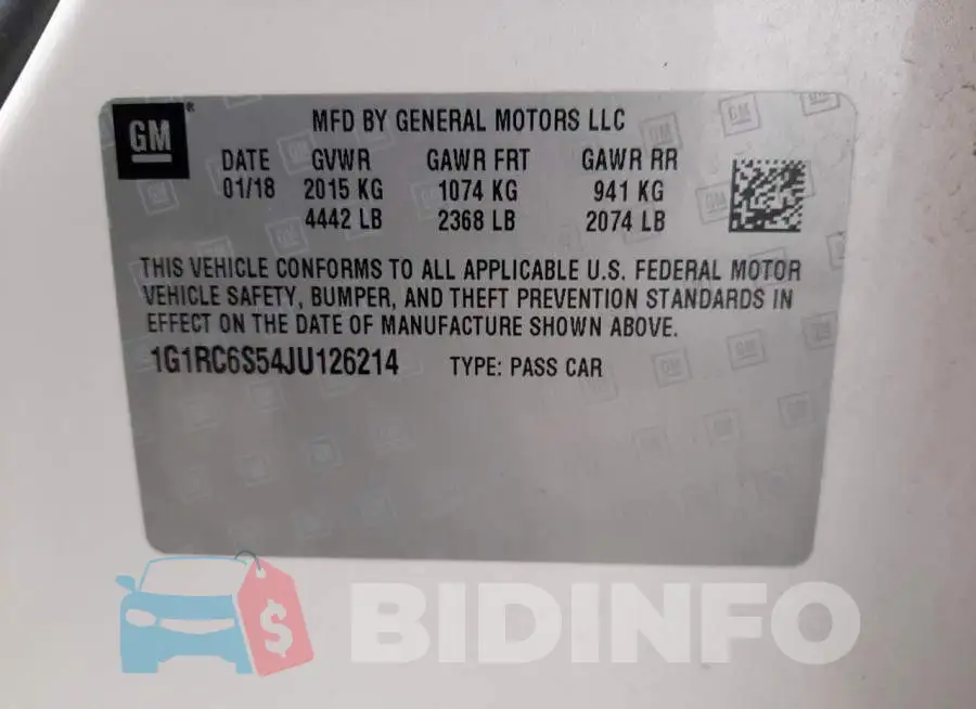 1G1RC6S54JU126214 Photo# 12