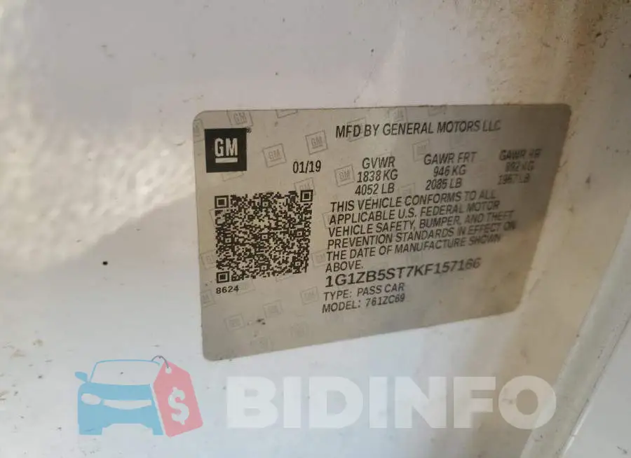 1G1ZB5ST7KF157166 Photo# 10