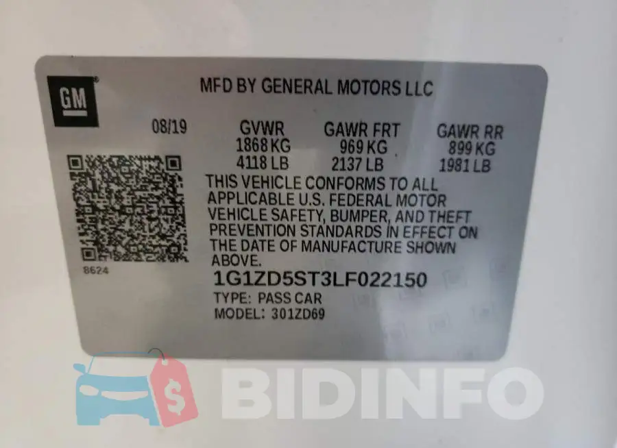1G1ZD5ST3LF022150 Photo# 10