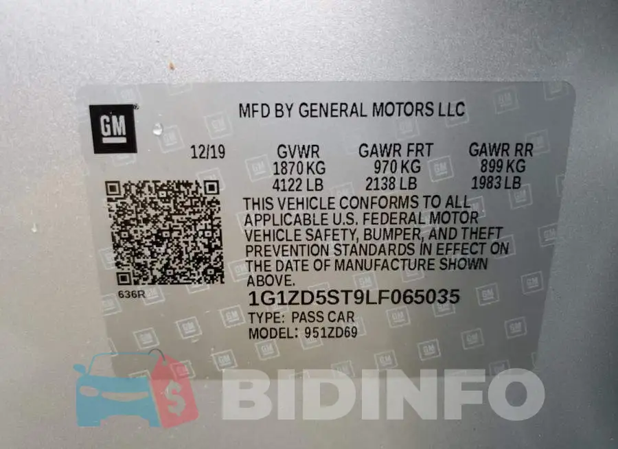 1G1ZD5ST9LF065035 Photo# 12