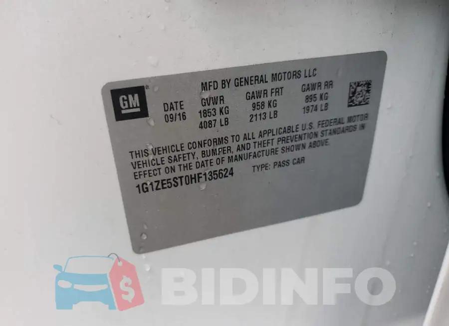 1G1ZE5ST0HF135624 Photo# 12