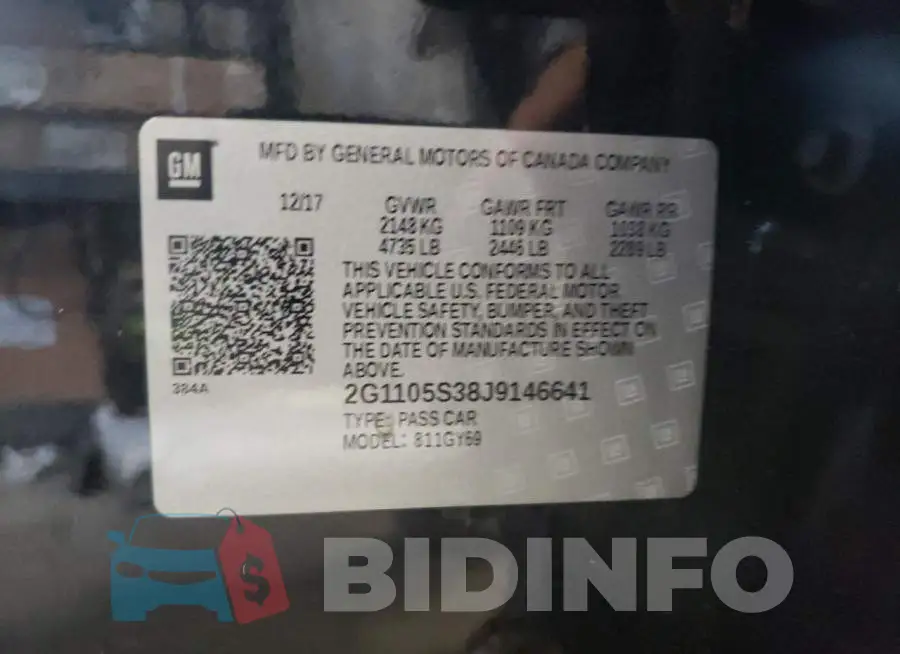 2G1105S38J9146641 Photo# 10