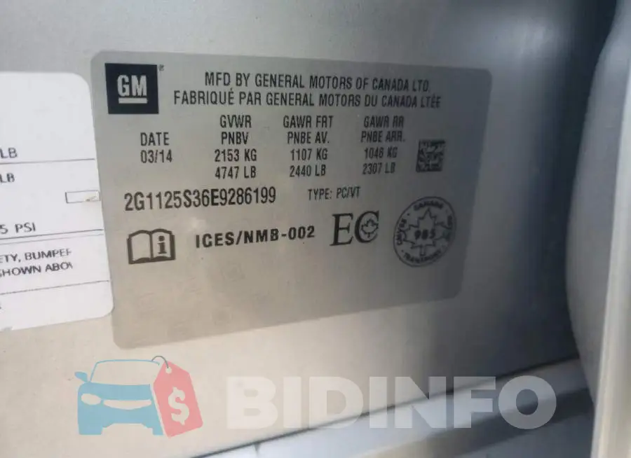 2G1125S36E9286199 Photo# 12
