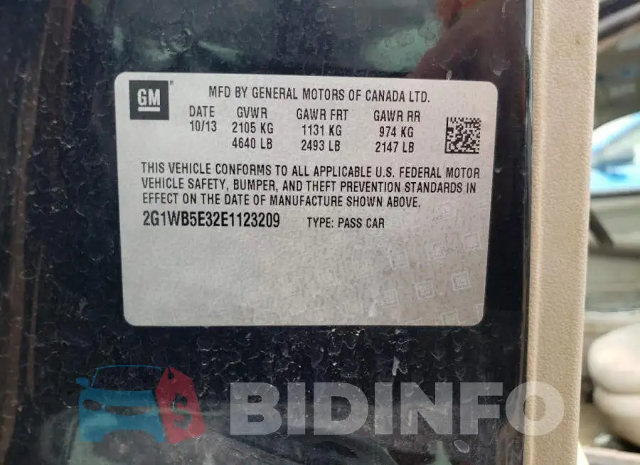 2G1WB5E32E1123209 Photo# 10