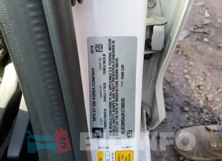 KL8CB6SA2KC798530 Photo# 10
