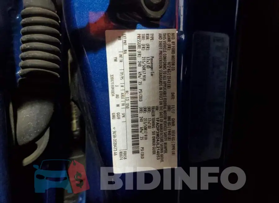 1FADP3M24JL214053 Photo# 10