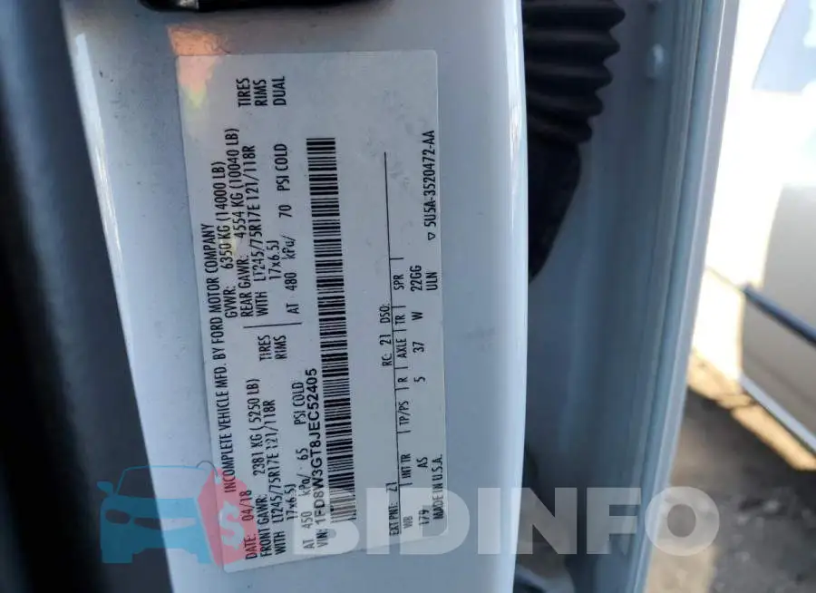 1FD8W3GT8JEC52405 Photo# 12