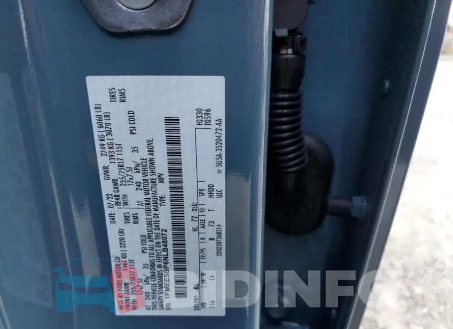 1FMEE5BP6NLB48072 Photo# 13