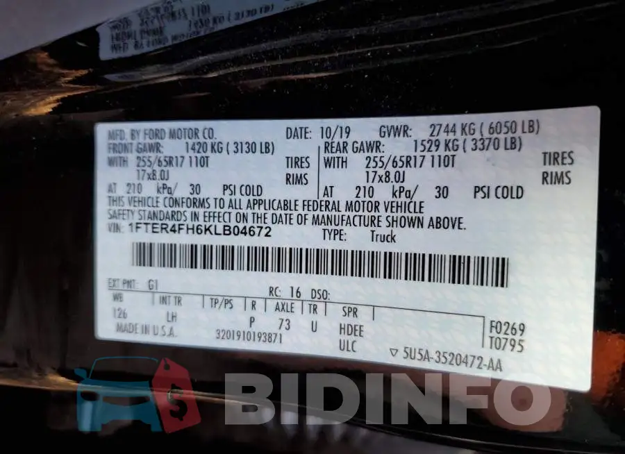 1FTER4FH6KLB04672 Photo# 12