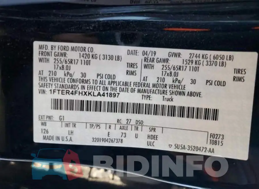 1FTER4FHXKLA41897 Photo# 13