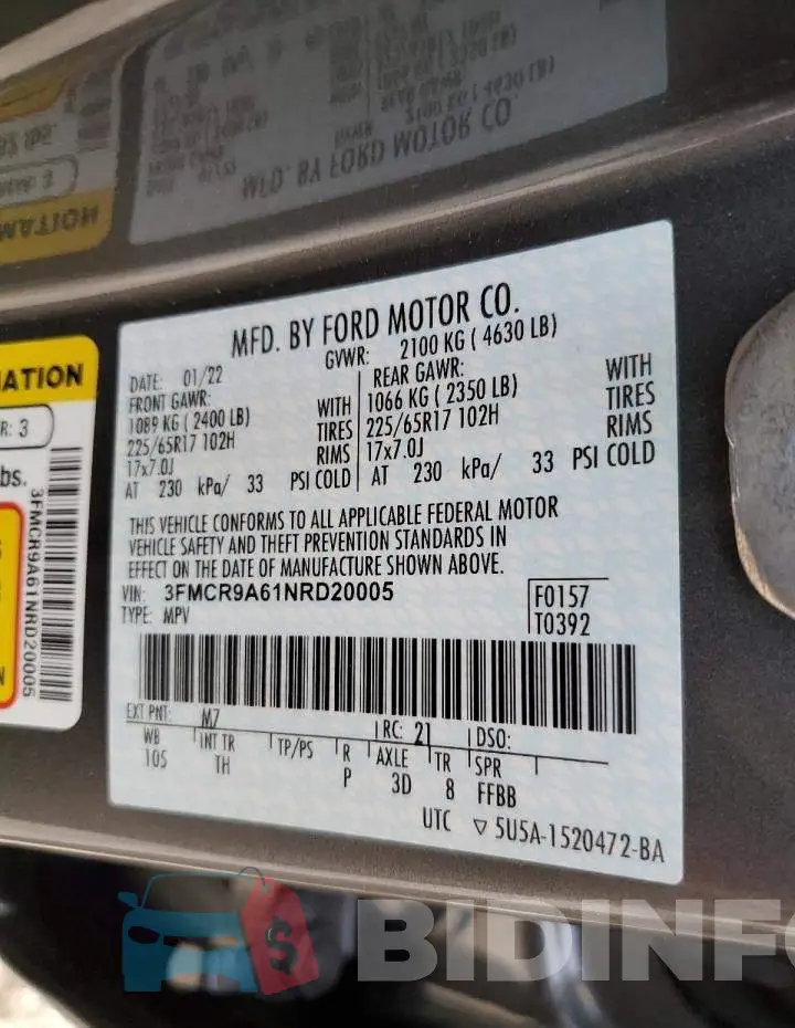 3FMCR9A61NRD20005 Photo# 12