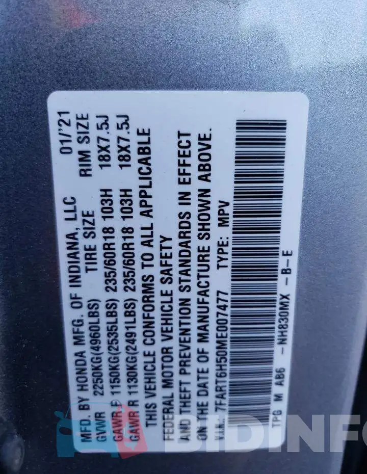 7FART6H50ME007477 Photo# 13