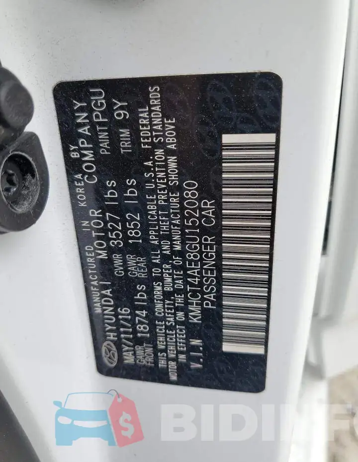 KMHCT4AE8GU152080 Photo# 12