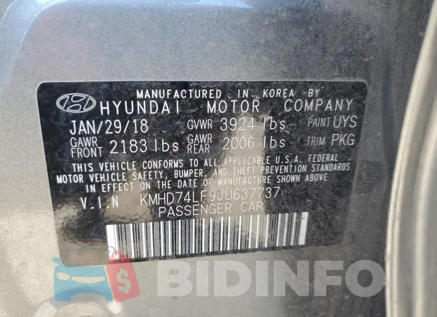 KMHD74LF9JU637737 Photo# 13
