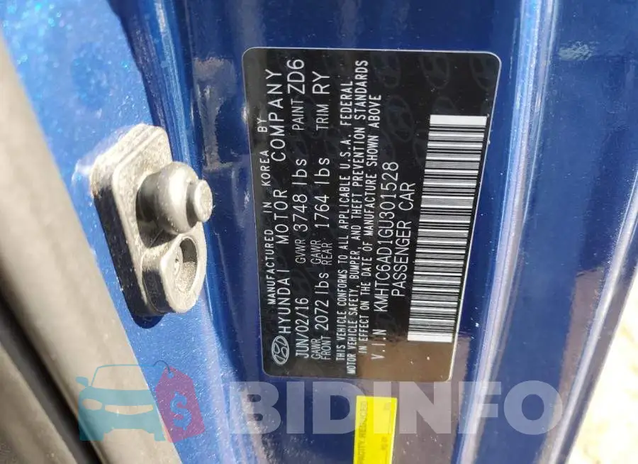 KMHTC6AD1GU301528 Photo# 12