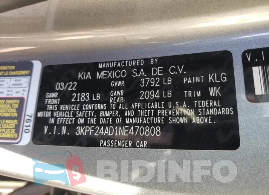 3KPF24AD1NE470808 Photo# 10