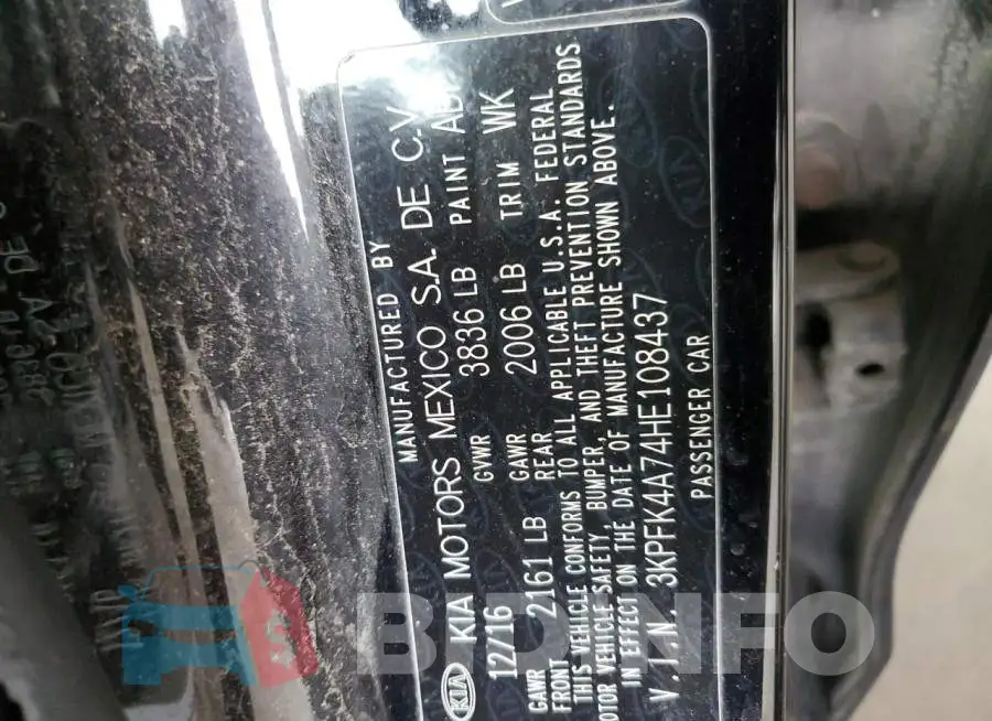 3KPFK4A74HE108437 Photo# 12