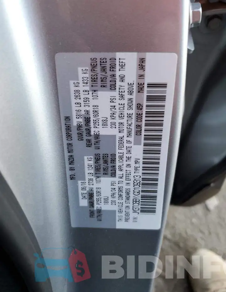 JM3TCBBYXG0109313 Photo# 14