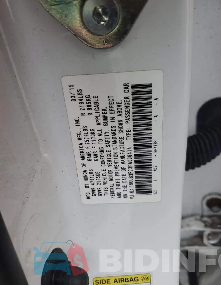 19UUB3F73FA006414 Photo# 12