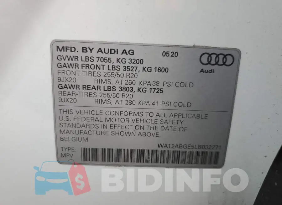 WA12ABGE5LB032271 Photo# 12