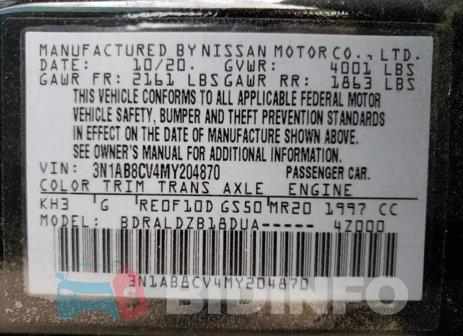 3N1AB8CV4MY204870 Photo# 12