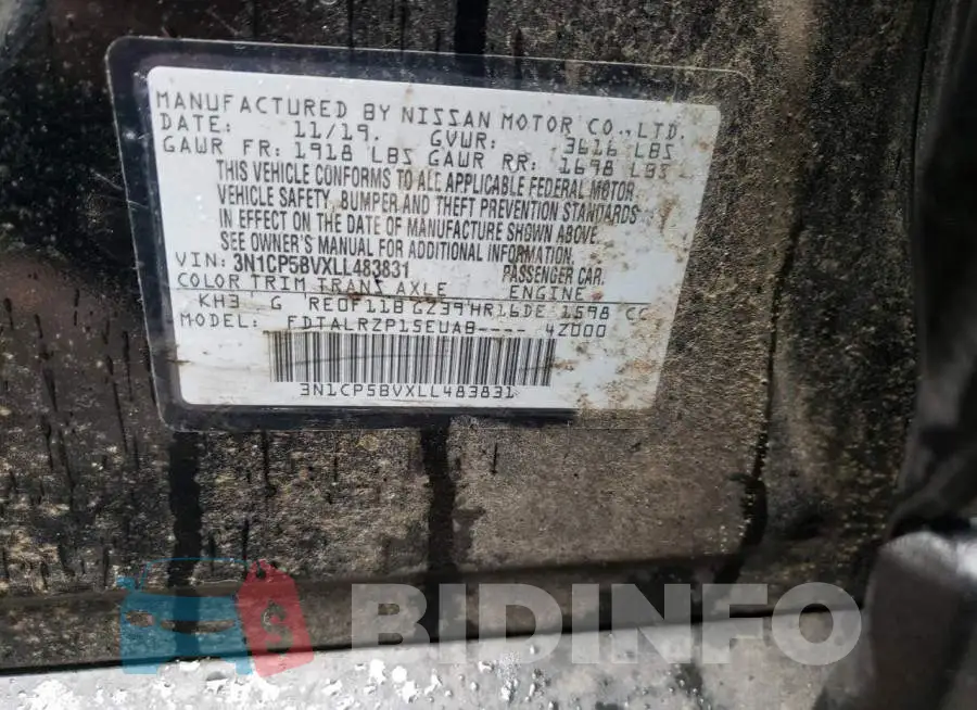 3N1CP5BVXLL483831 Photo# 13